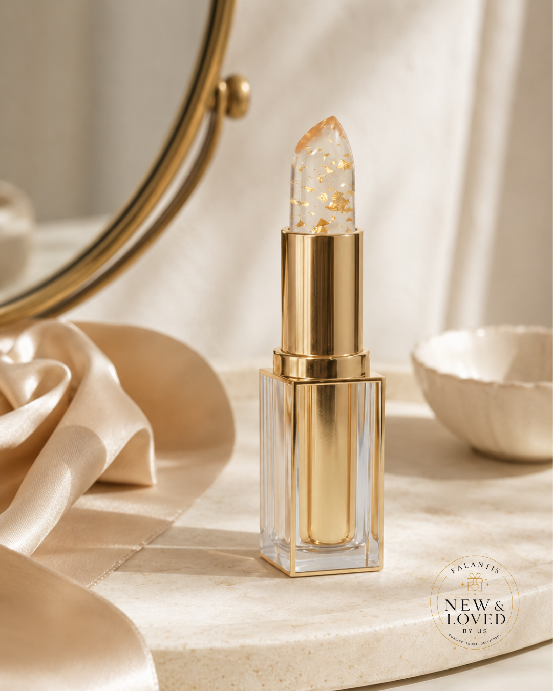 Color Reactive PH Lipstick: Gold Infused formula