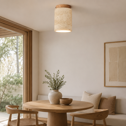 Solara Travertine Ceiling Light