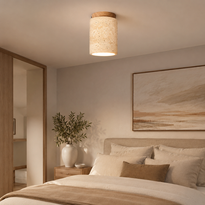 Solara Travertine Ceiling Light