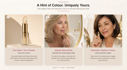 Color Reactive PH Lipstick: Gold Infused formula